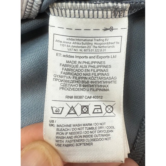 Adidas Men's Georgia Southern Eagles Track Jacket Full Zip Size M Gray Blue - Picture 7 of 7